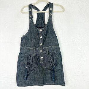Dress To Kill Denim Overall Dress Size Medium Lagenlook Artsy